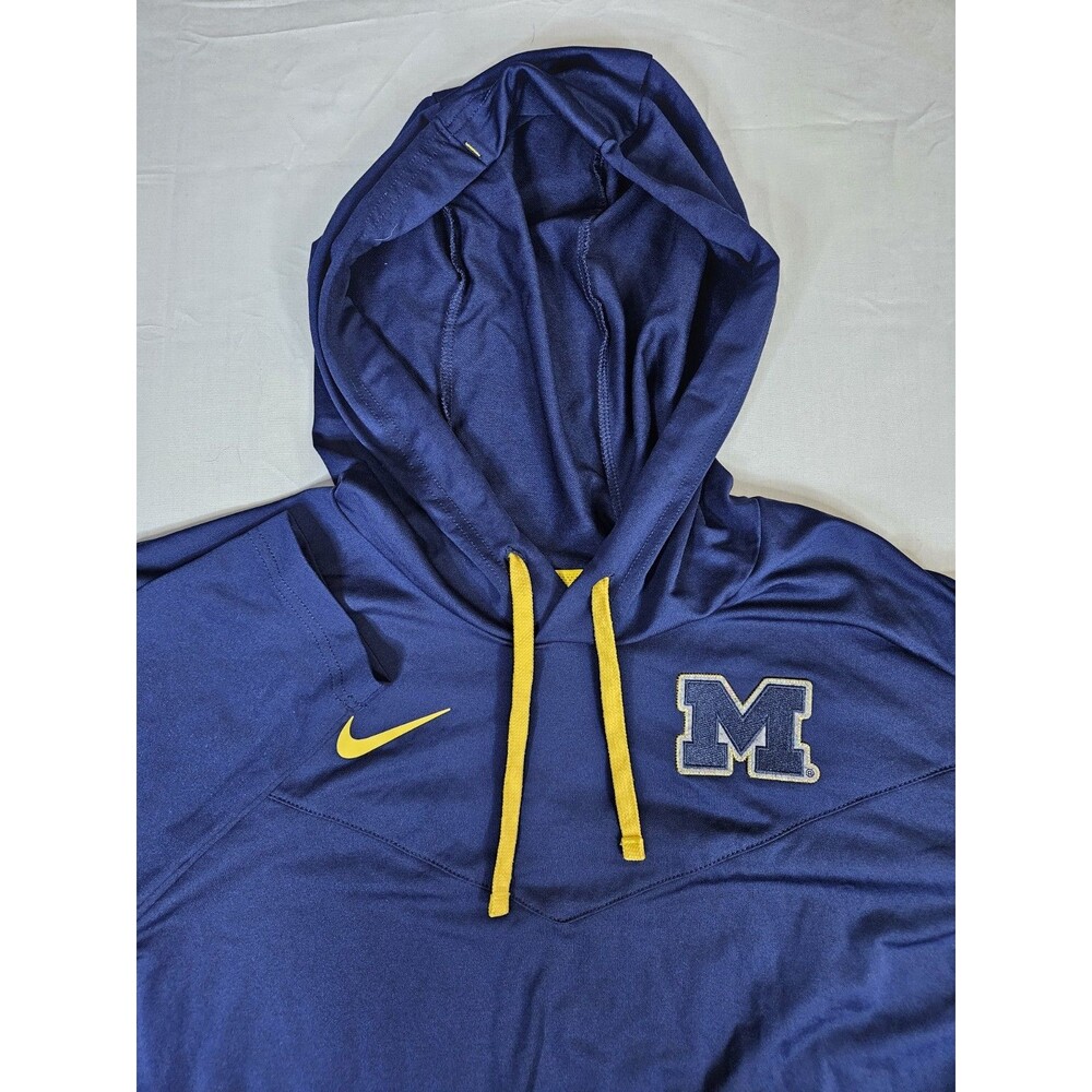 Nike Hoodie Men's Size XL Blue Michigan Wolverines Football On-Field  Football